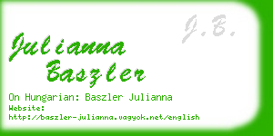 julianna baszler business card